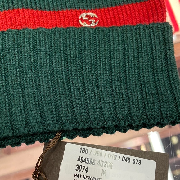 {Gucci} Beanie 494598 web GG interlocking Logo NEW - Picture 3 of 7